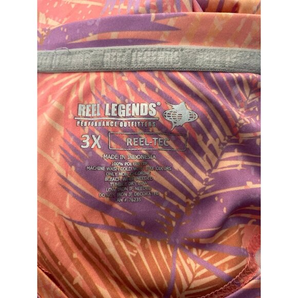 Reel Legends printed athletic short sleeve size 3X - Picture 3 of 3